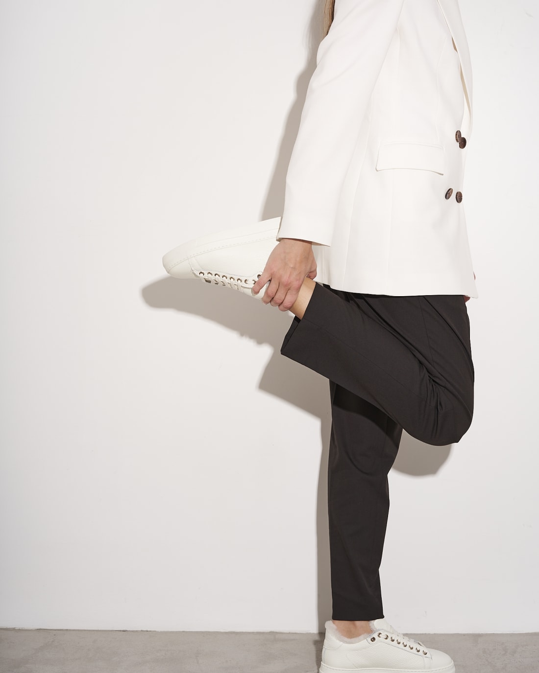 Белые кожаные кеды - Image 1 of 5