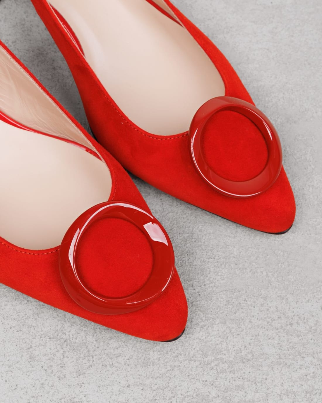 Красные замшевые туфли - Image 4 of 7