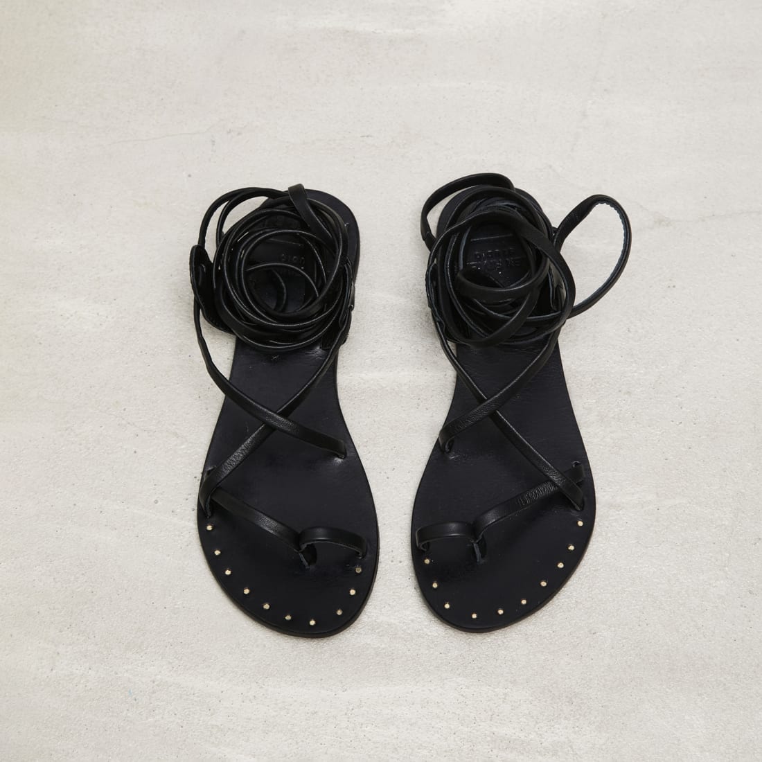 Черные кожаные гладиаторы - Image 2 of 6