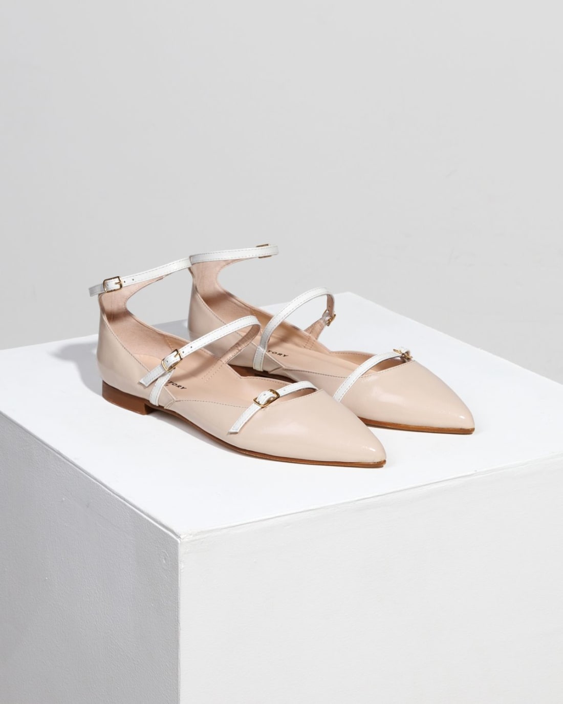 Бежевые кожаные туфли - Image 3 of 8