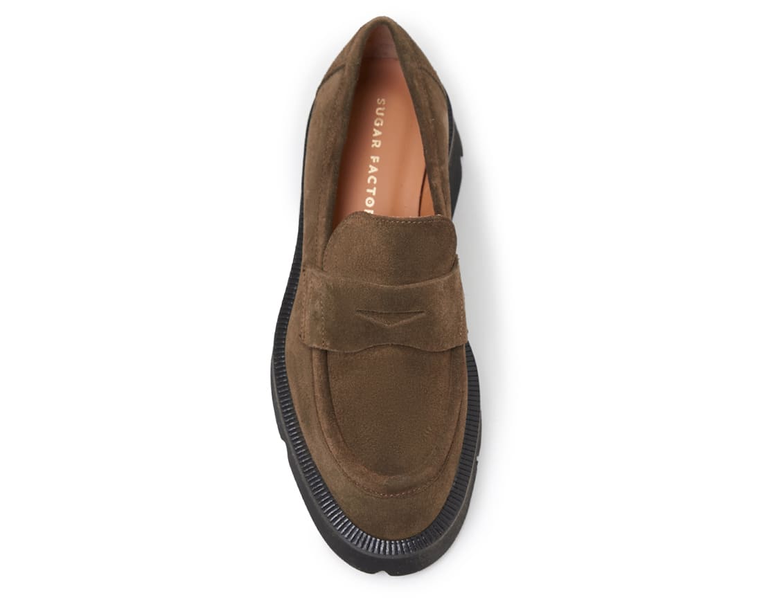 Коричневые замшевые лоферы - Image 4 of 5