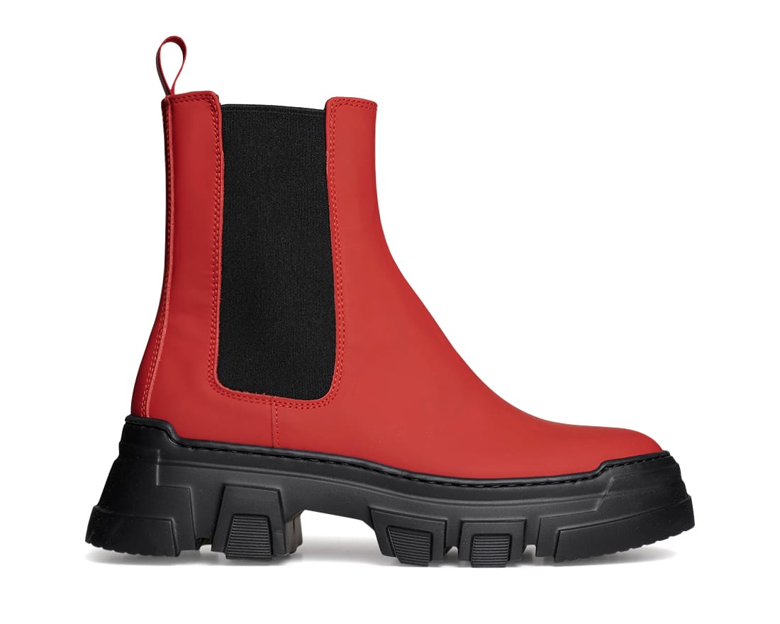 Красные  кожаные челси - Image 1 of 4