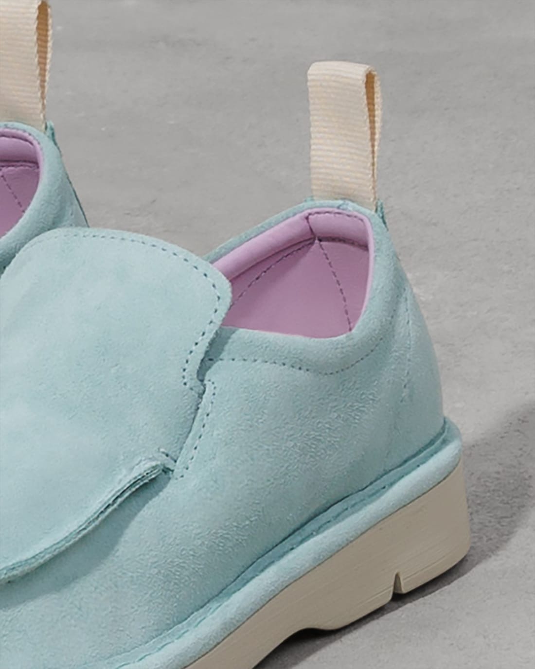 Светло-бирюзовые замшевые мокасины - Image 4 of 6