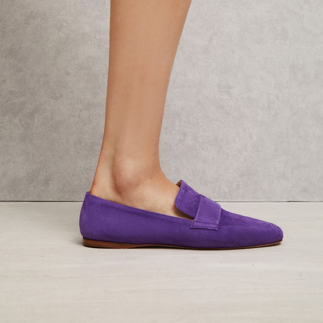 Фиолетовые замшевые лоферы - Image 4 of 4