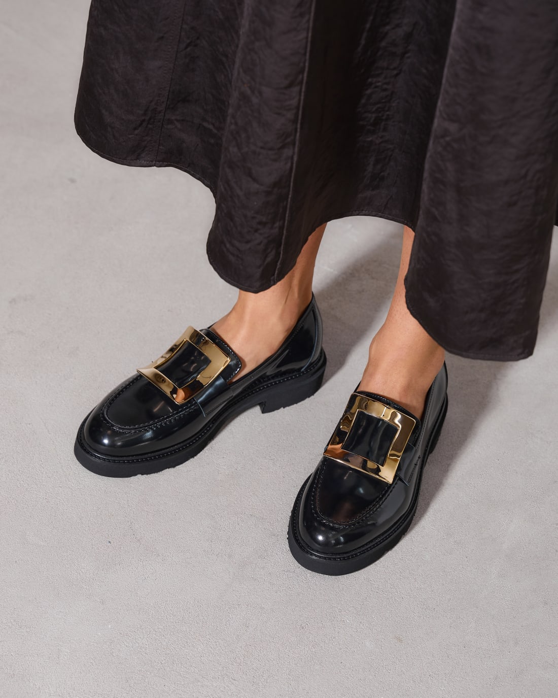 Черные кожаные лоферы - Image 5 of 6