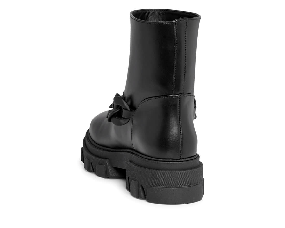 Зимние черные кожаные ботинки - Image 3 of 4