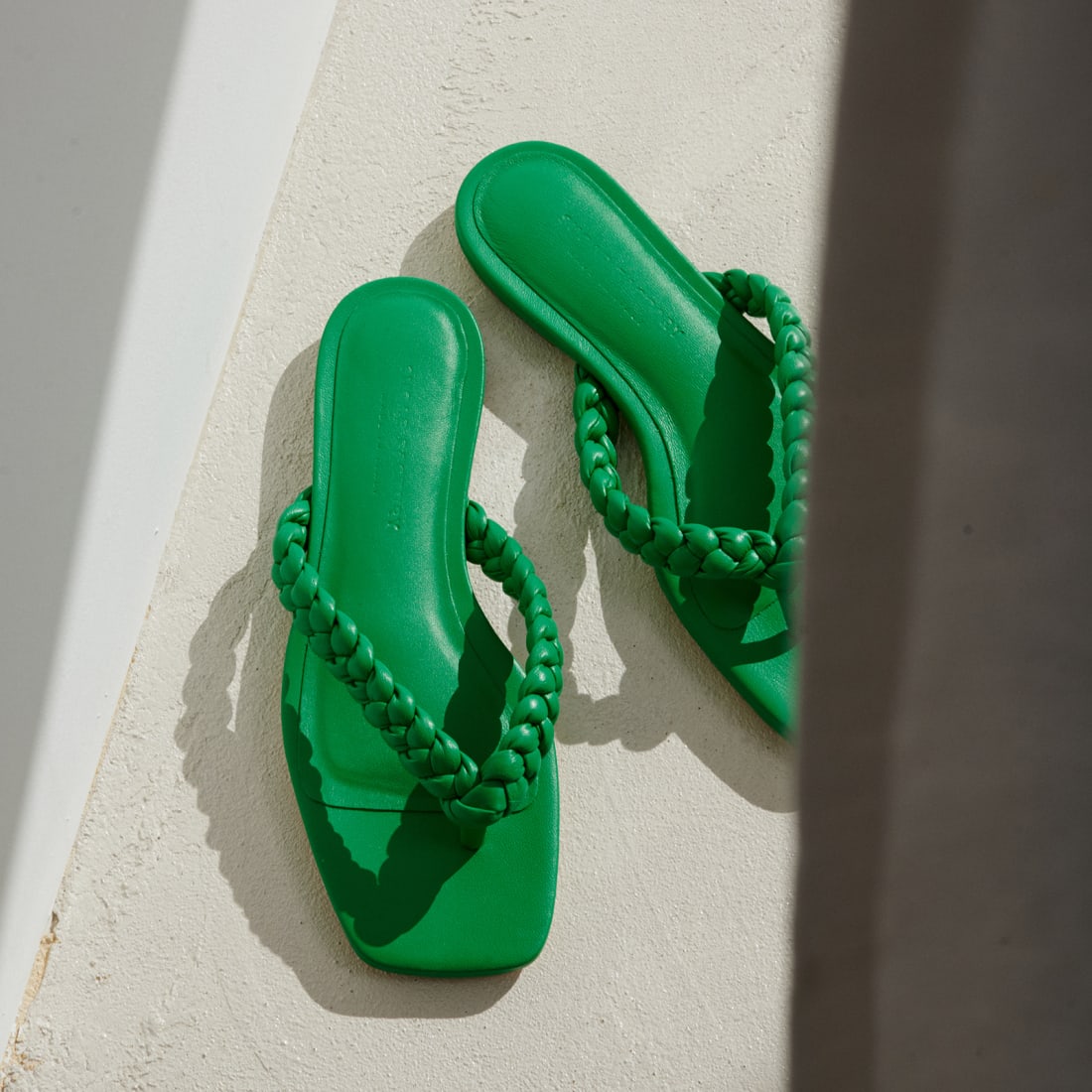 Зеленые кожаные шлепанцы - Image 5 of 5