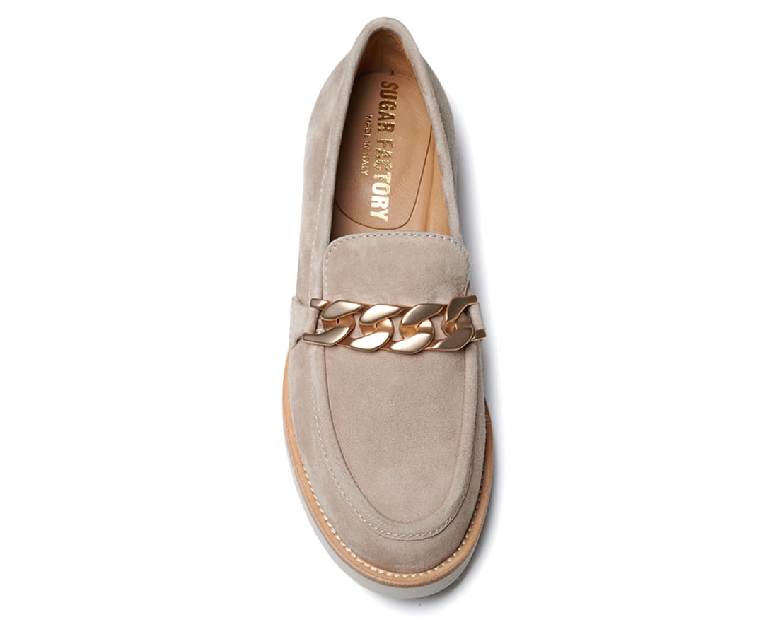 Бежевые замшевые лоферы - Image 4 of 5