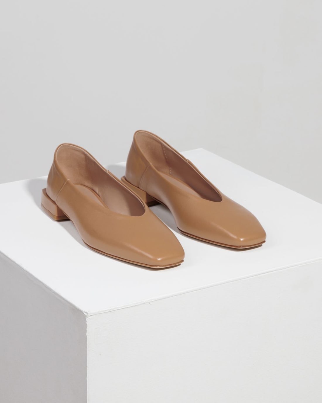 Бежевые кожаные туфли - Image 3 of 6