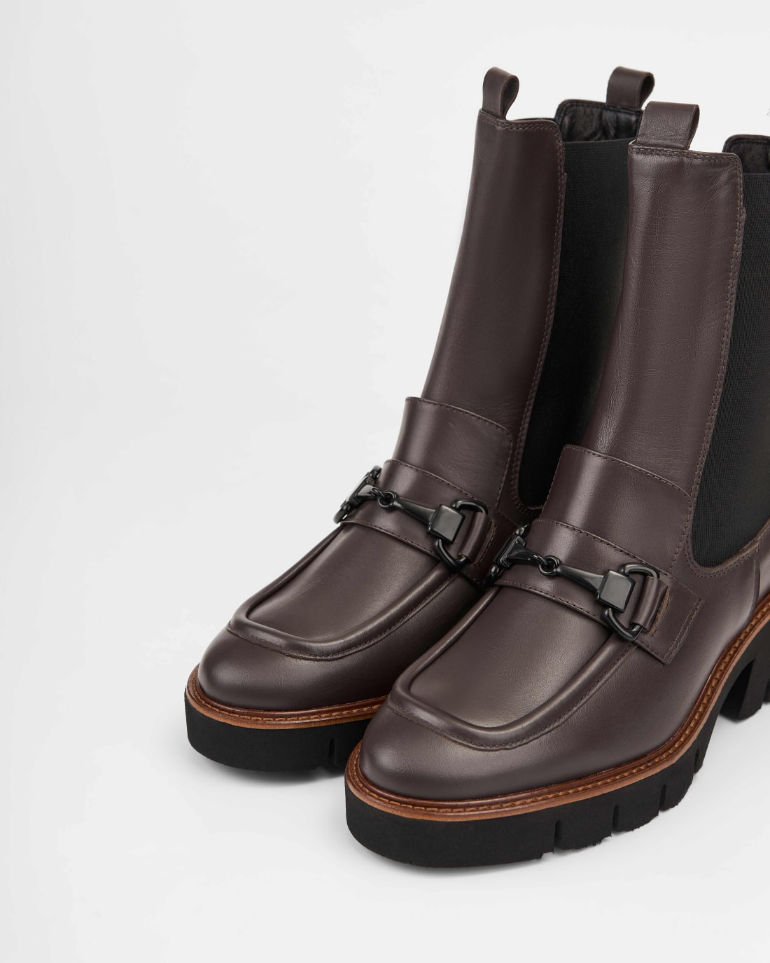 Темно-коричневые ботинки из натуральной кожи - Image 2 of 4