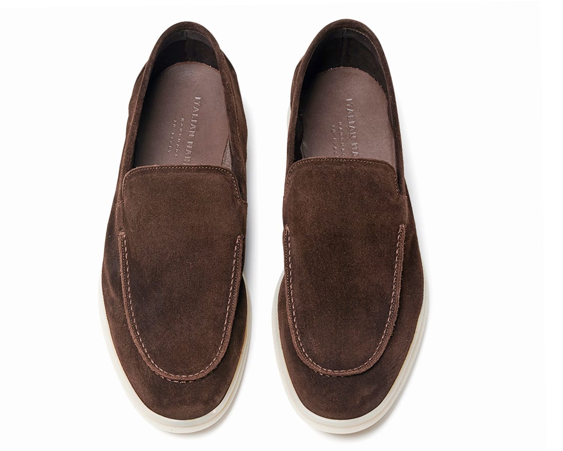 Мужские коричневые замшевые лоферы - Image 4 of 4