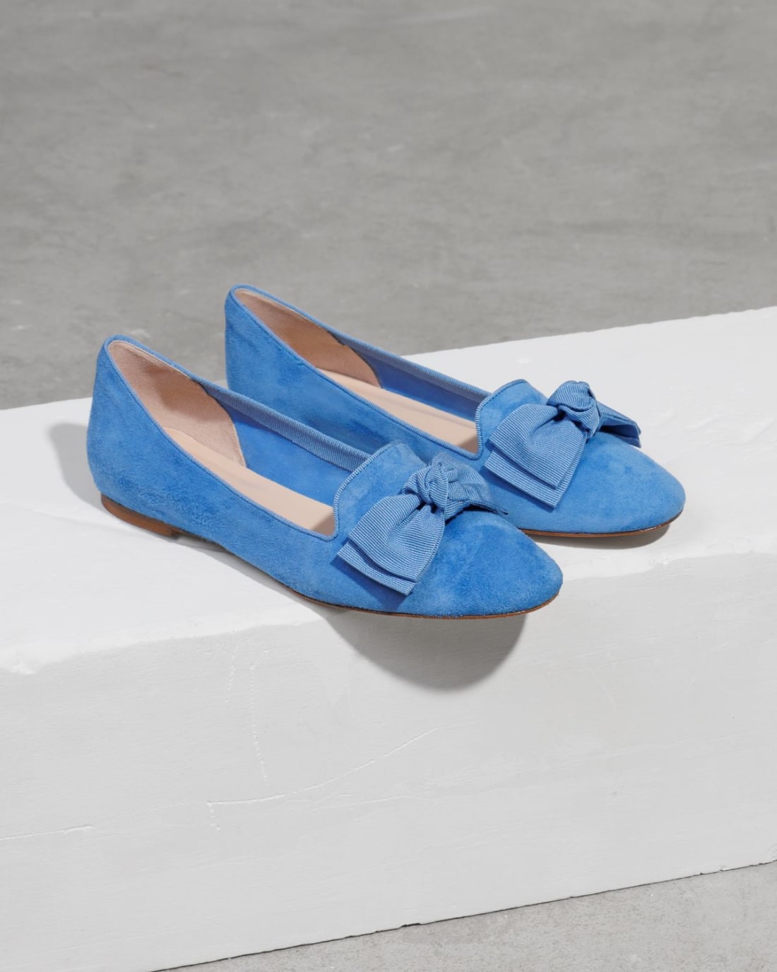 Светло-синие замшевые балетки - Image 3 of 4
