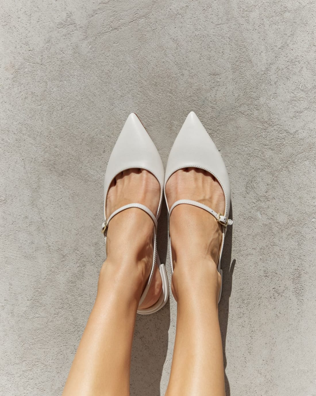 Белые кожаные туфли - Image 5 of 6