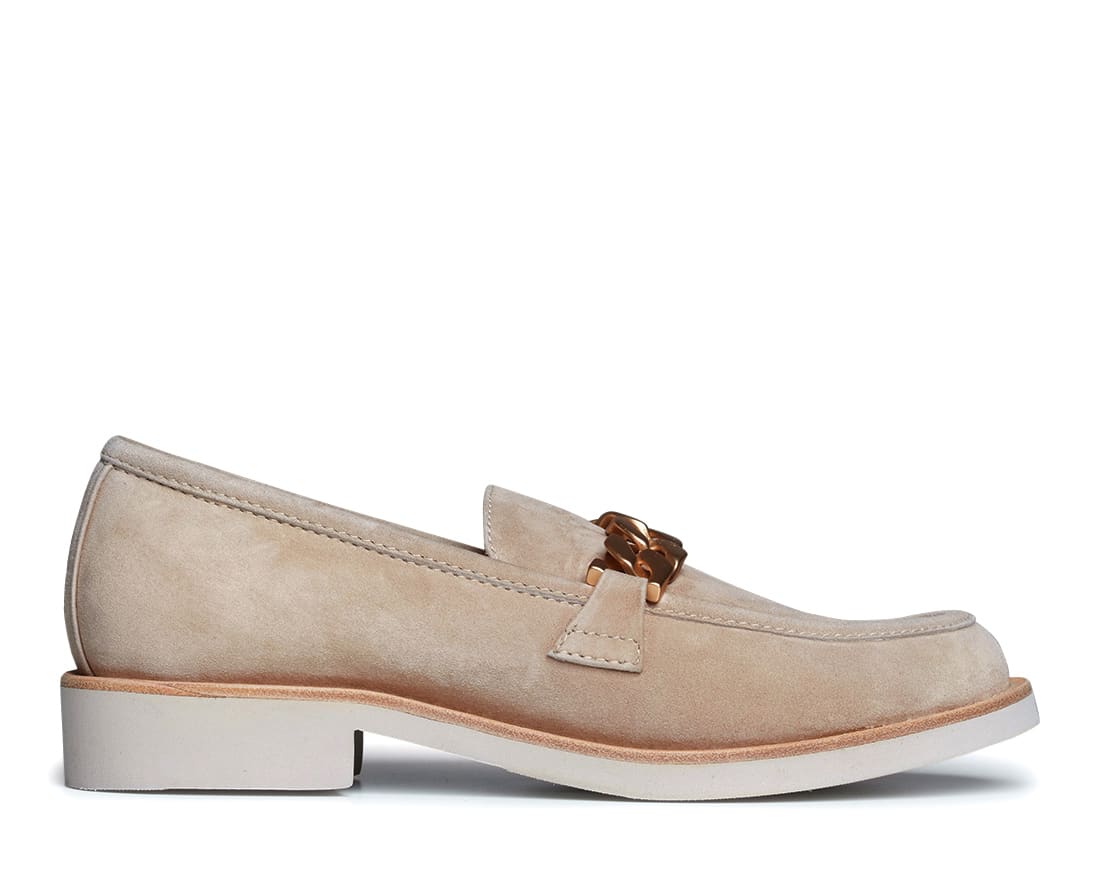 Бежевые замшевые лоферы - Image 1 of 5