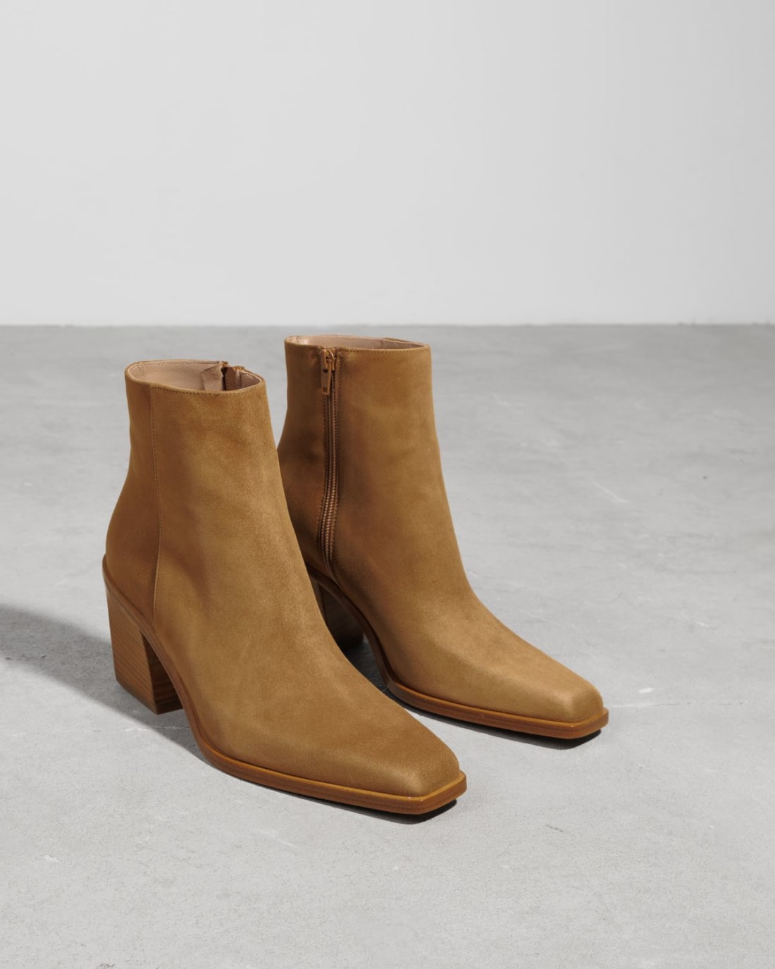 Светло-коричневые замшевые ботильоны - Image 3 of 7