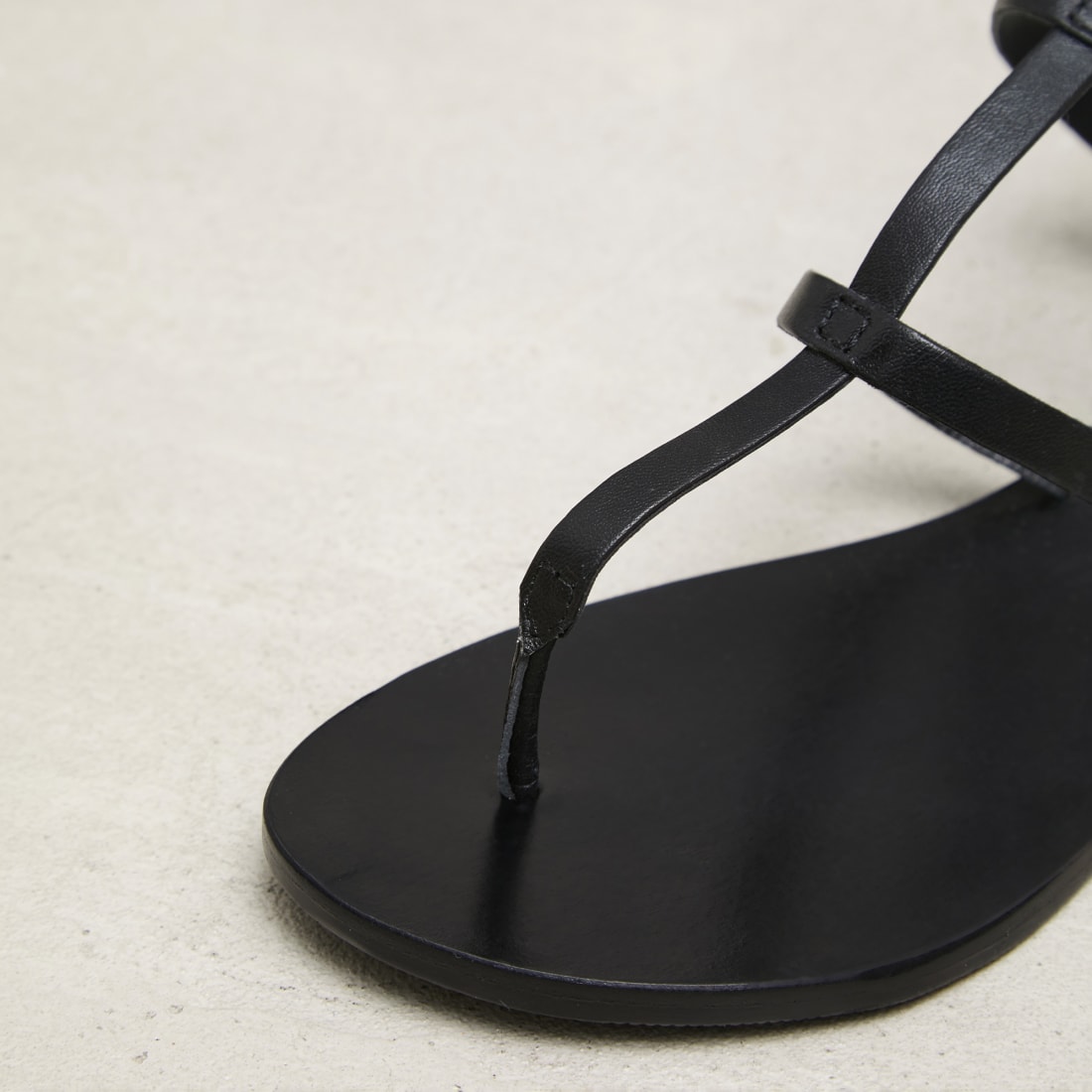 Черные кожаные сандалии - Image 2 of 6