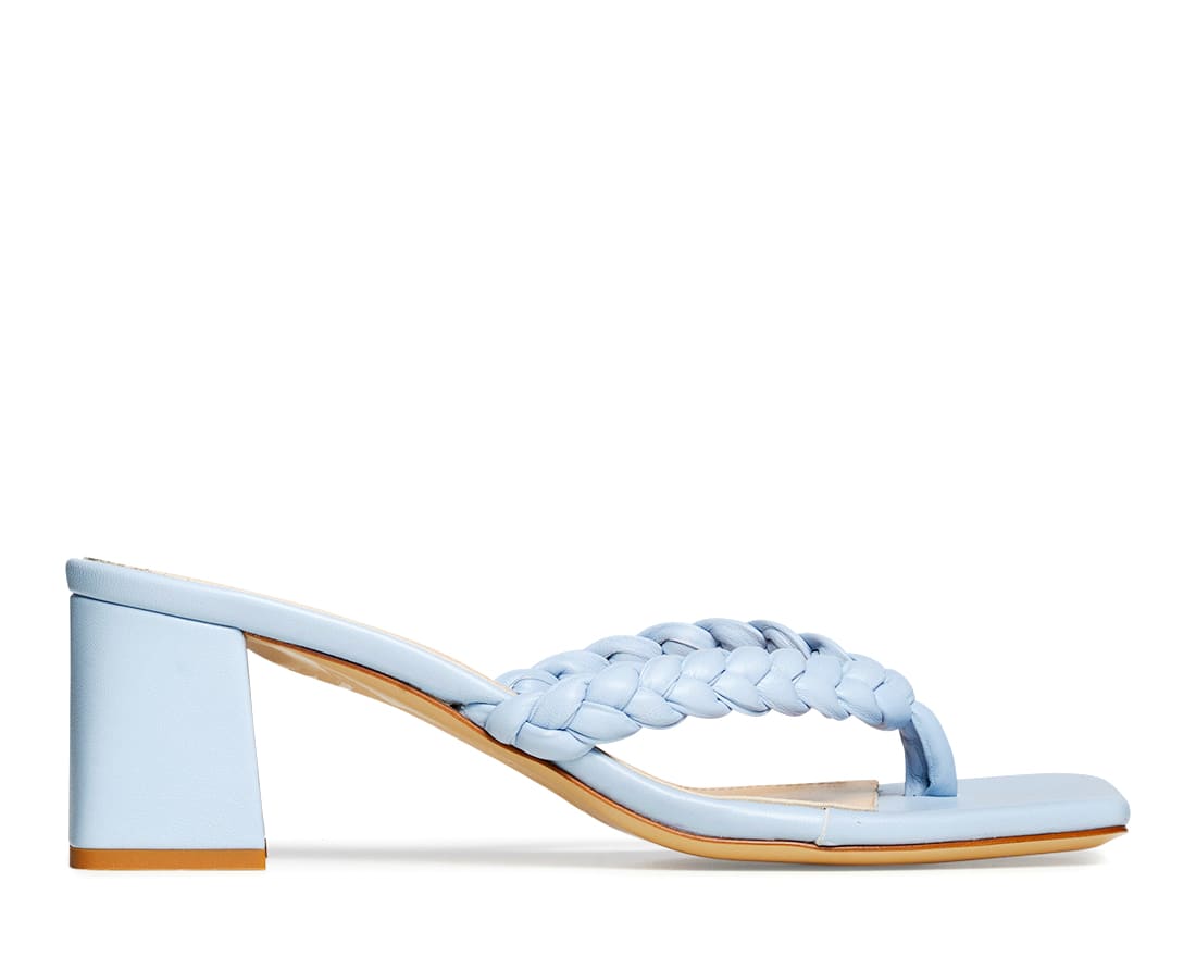 Голубые кожаные мюли - Image 1 of 5