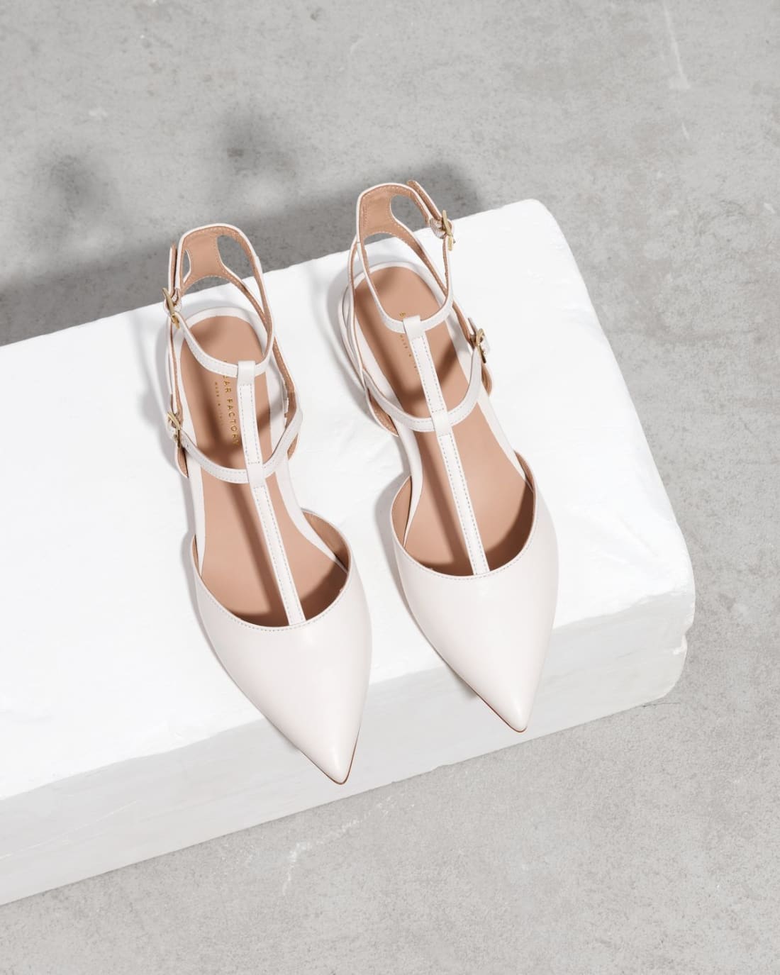 Белые кожаные туфли - Image 2 of 6