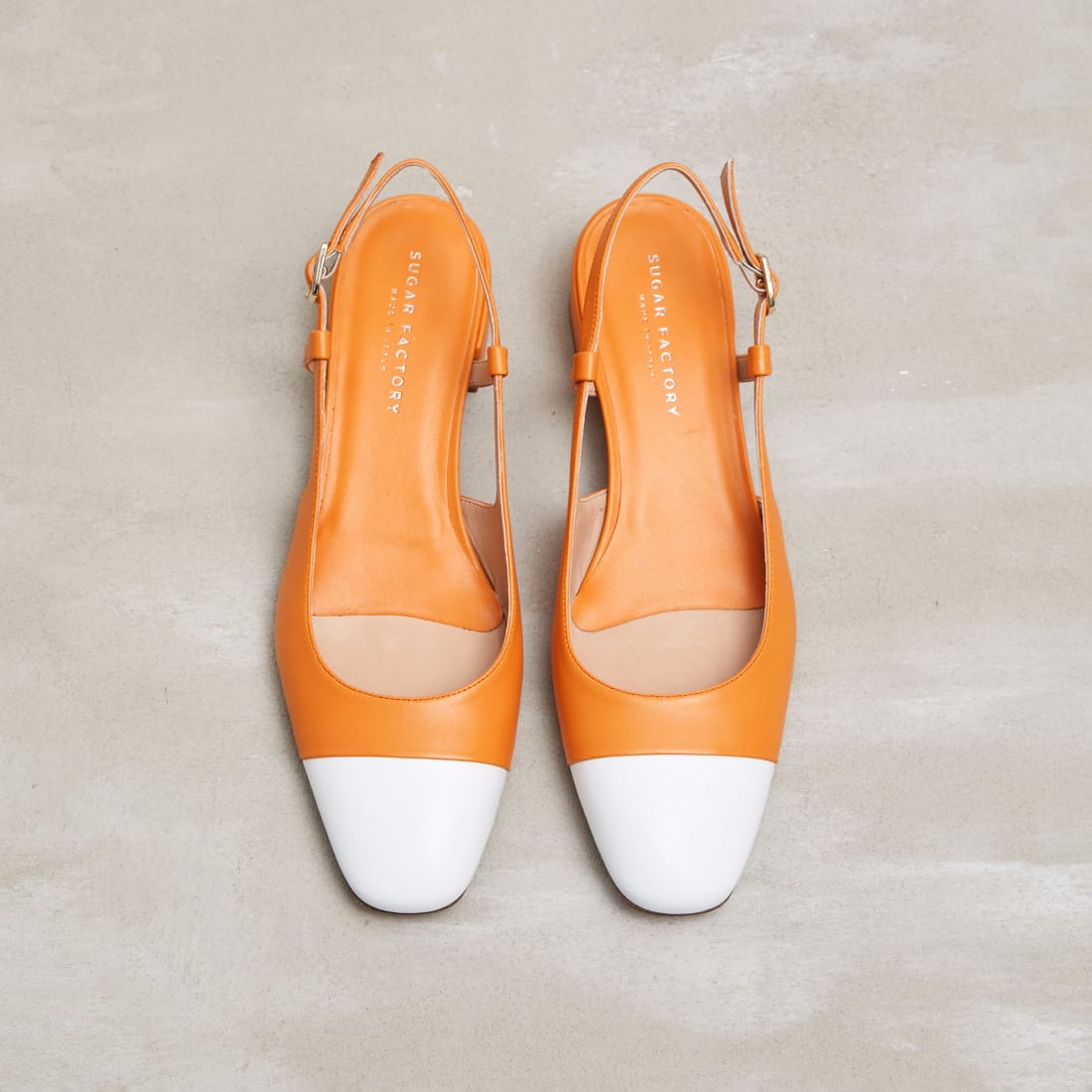 Оранжевые кожаные туфли - Image 2 of 5