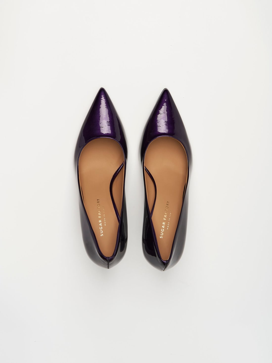 Фиолетовые кожаные туфли - Image 2 of 4