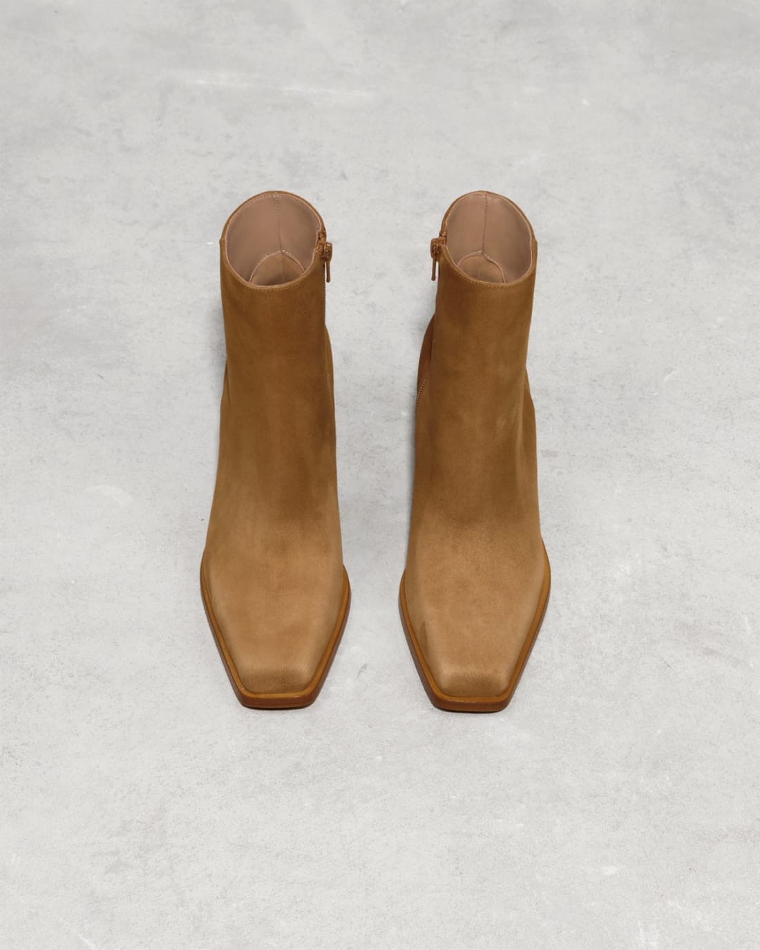 Светло-коричневые замшевые ботильоны - Image 2 of 7