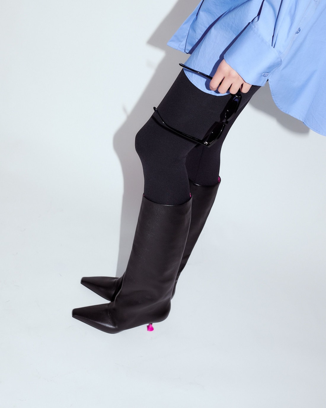 Черные кожаные сапоги - Image 3 of 3