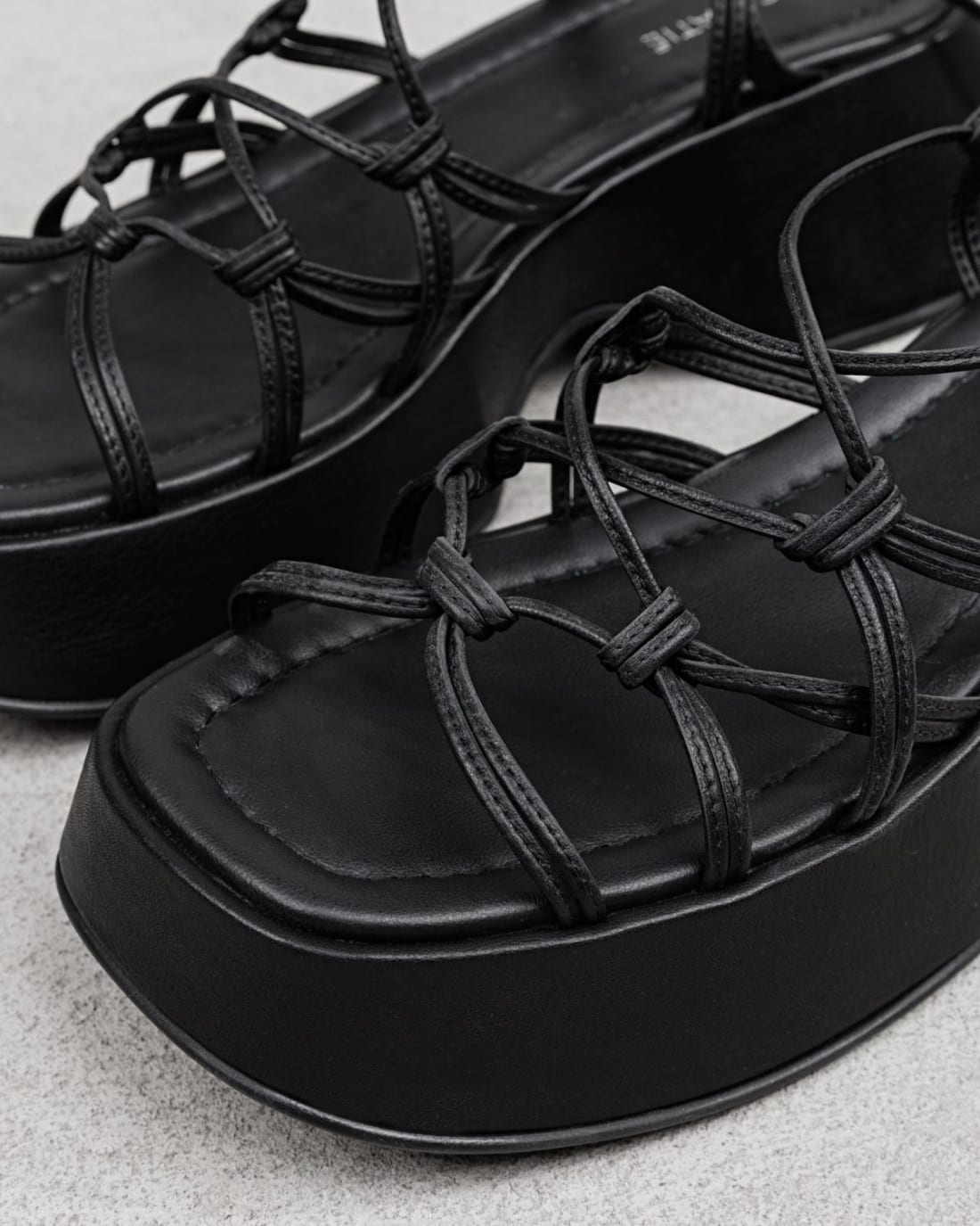 Черные кожаные босоножки - Image 3 of 5