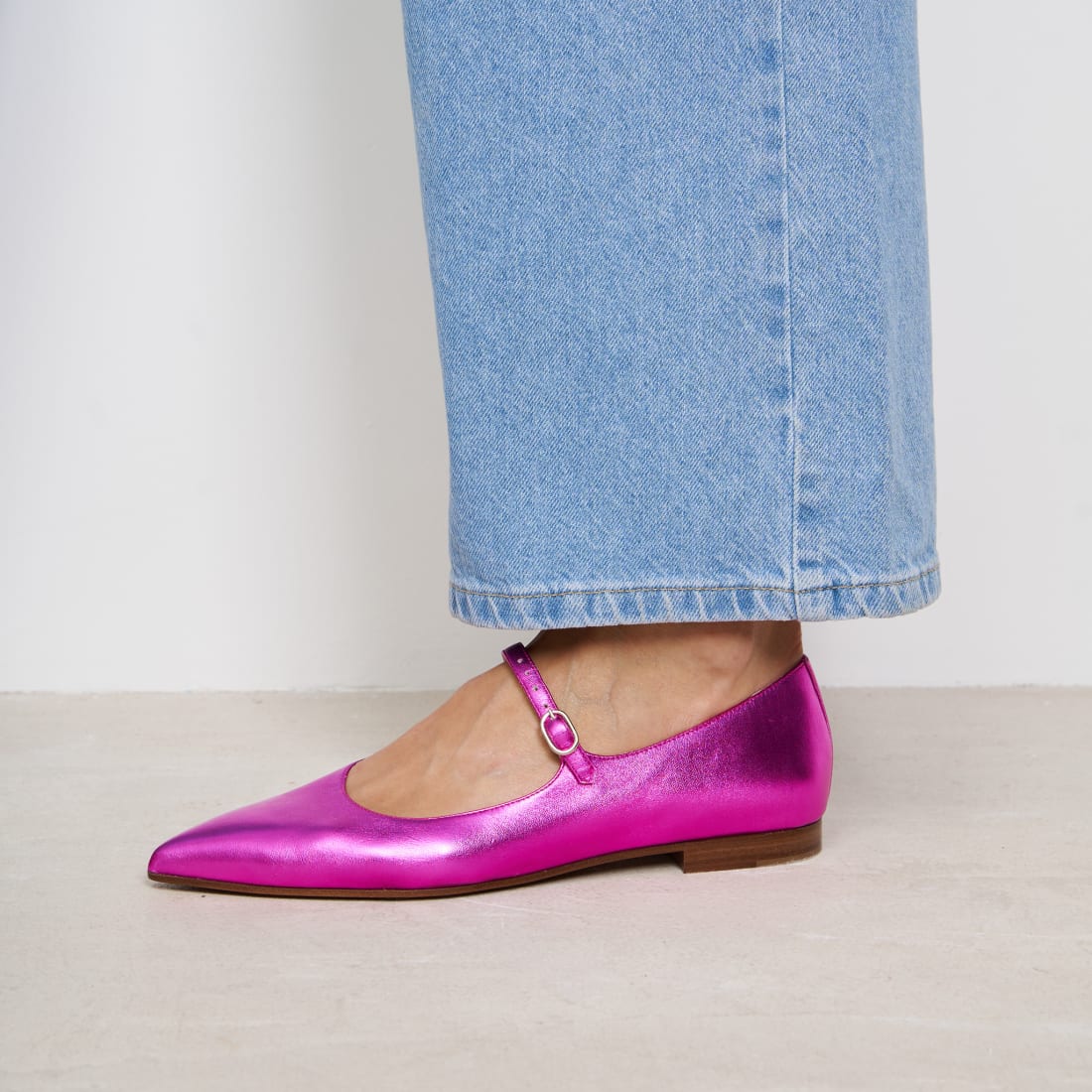 Блестящие розовые балетки - Image 4 of 6