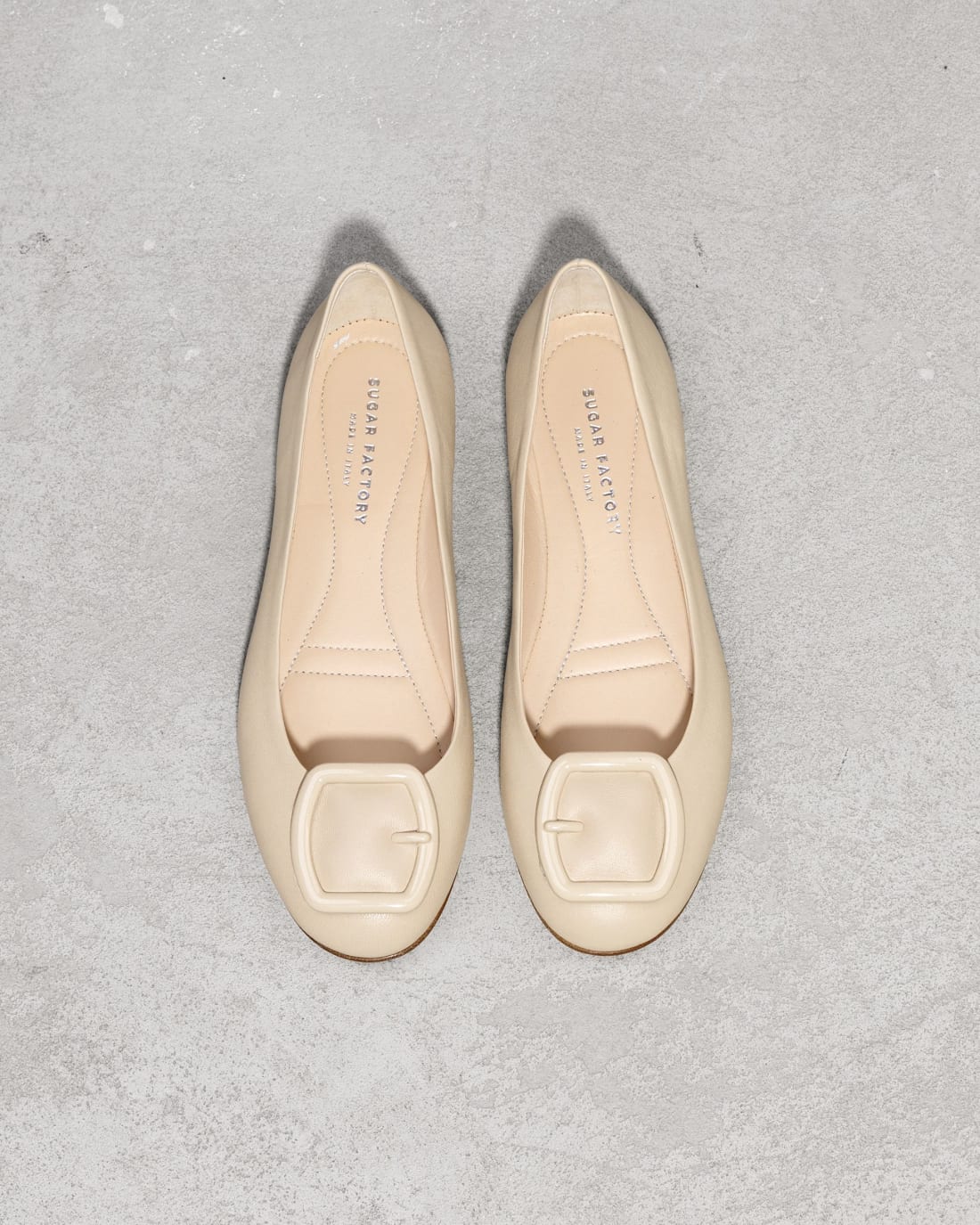 Бежевые кожаные балетки - Image 2 of 7