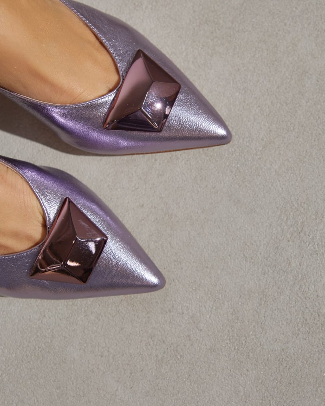 Блестящие лиловые туфли - Image 6 of 7