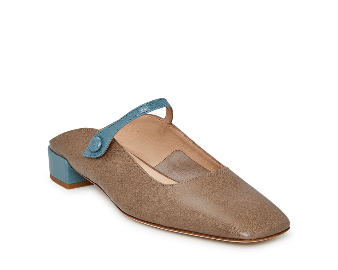 Темно - бежевые кожаные туфли - Image 2 of 4