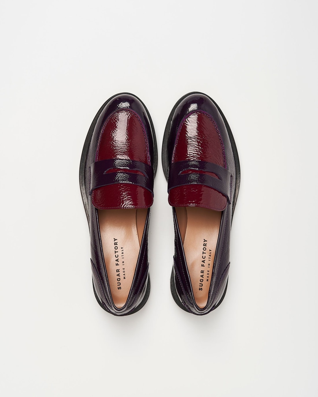 Фиолетовые кожаные лоферы - Image 2 of 4