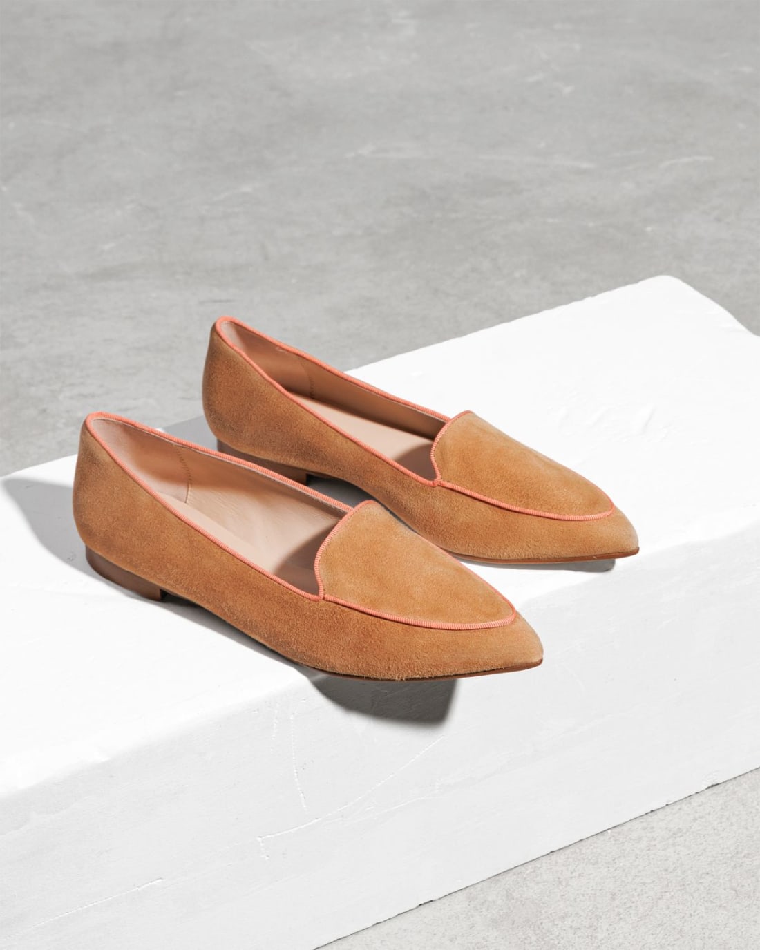 Темно-бежевые замшевые лоферы - Image 3 of 5