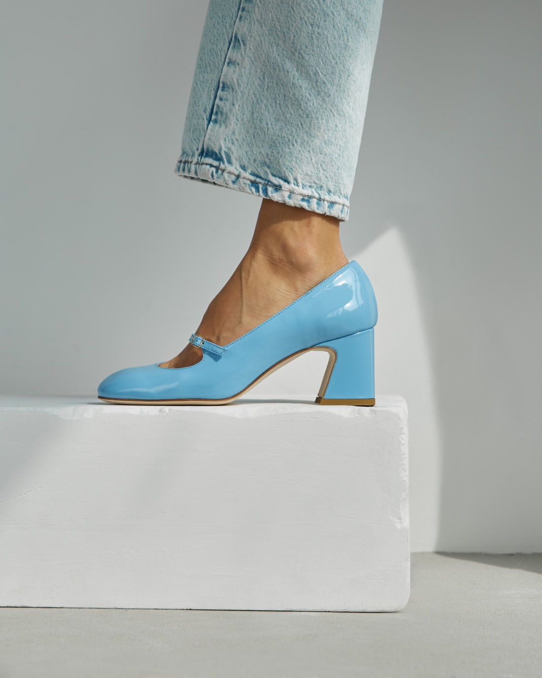 Голубые кожаные туфли - Image 5 of 6