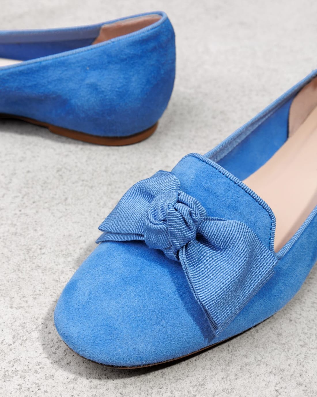Светло-синие замшевые балетки - Image 4 of 4