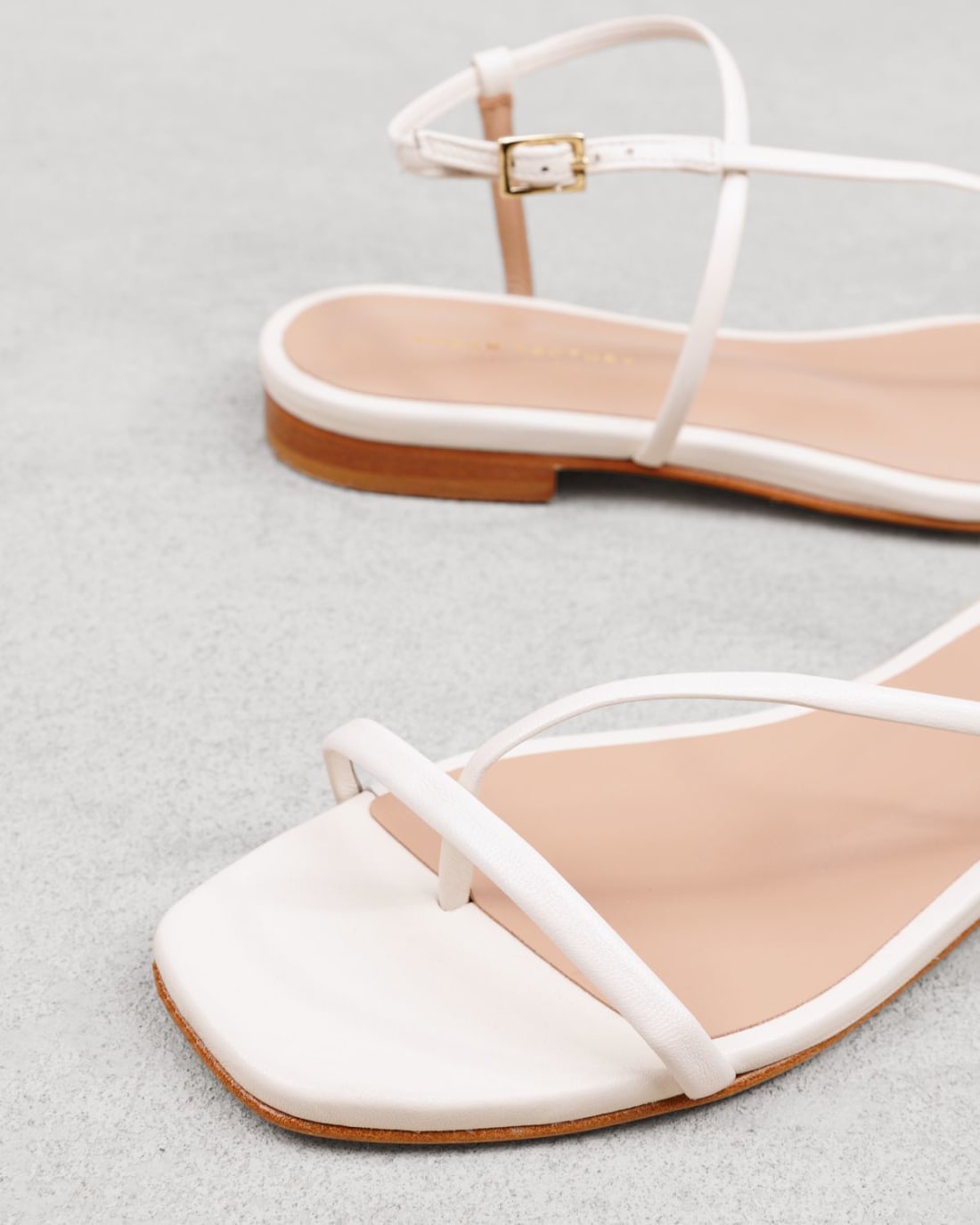 Белые кожаные босоножки - Image 4 of 4