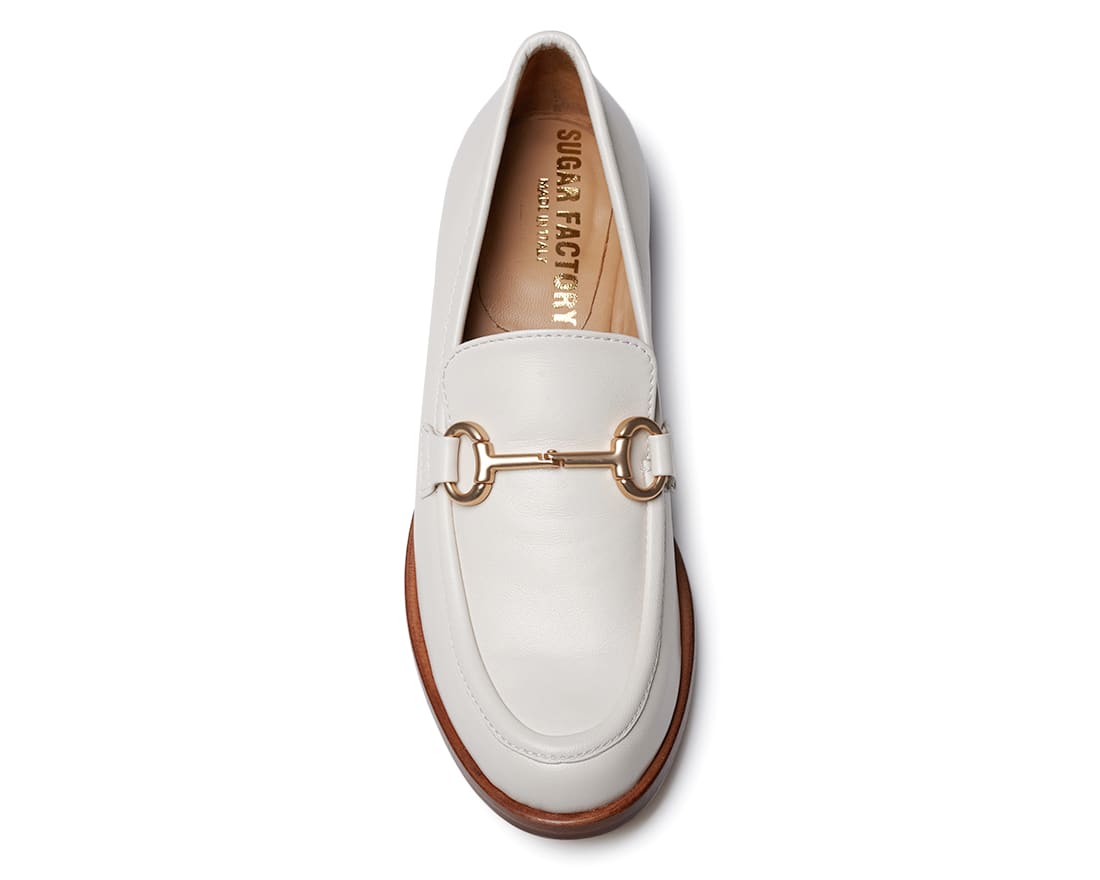 Белые кожаные лоферы - Image 4 of 5