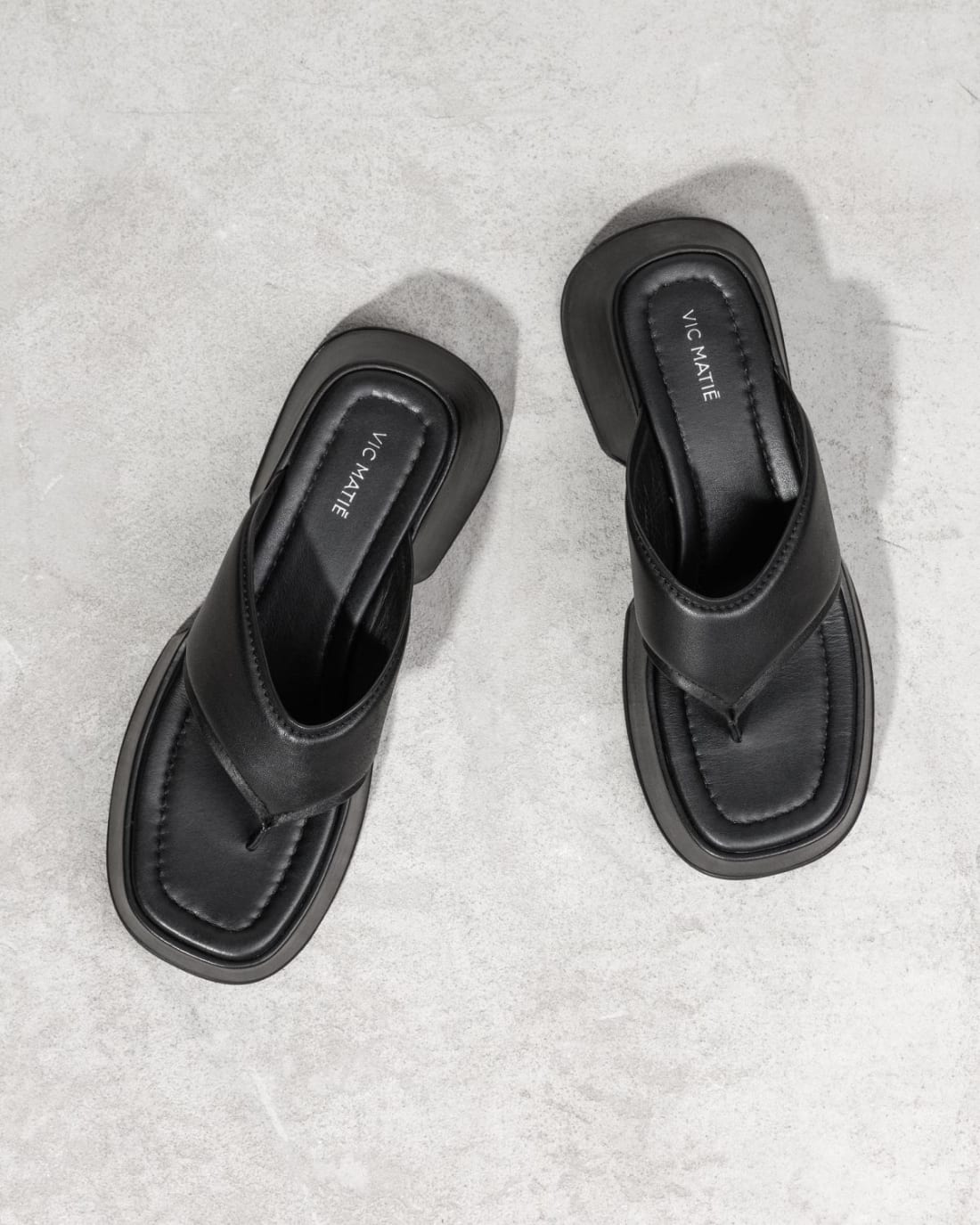 Черные кожаные шлепанцы - Image 2 of 6