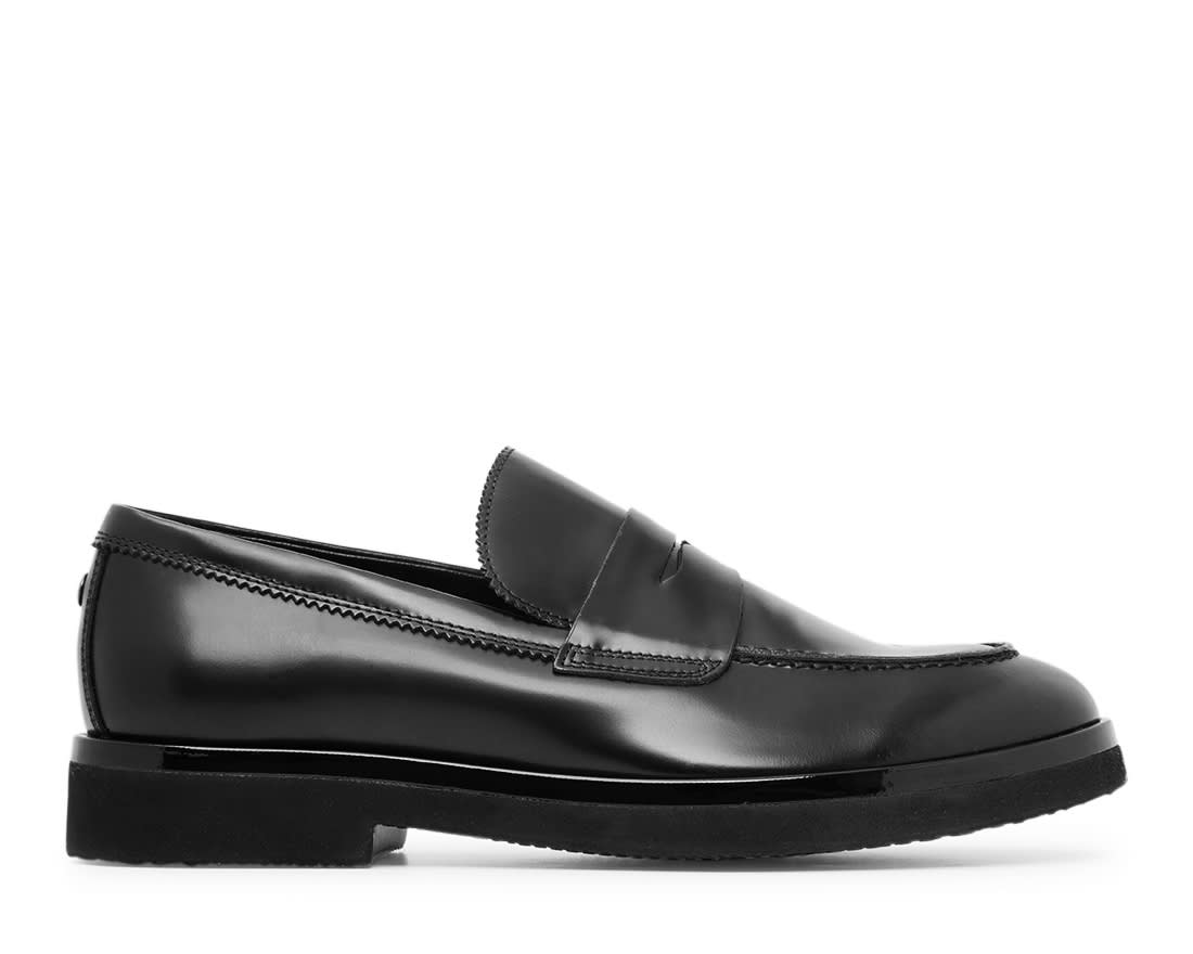 Чёрные кожаные лоферы - Image 1 of 4