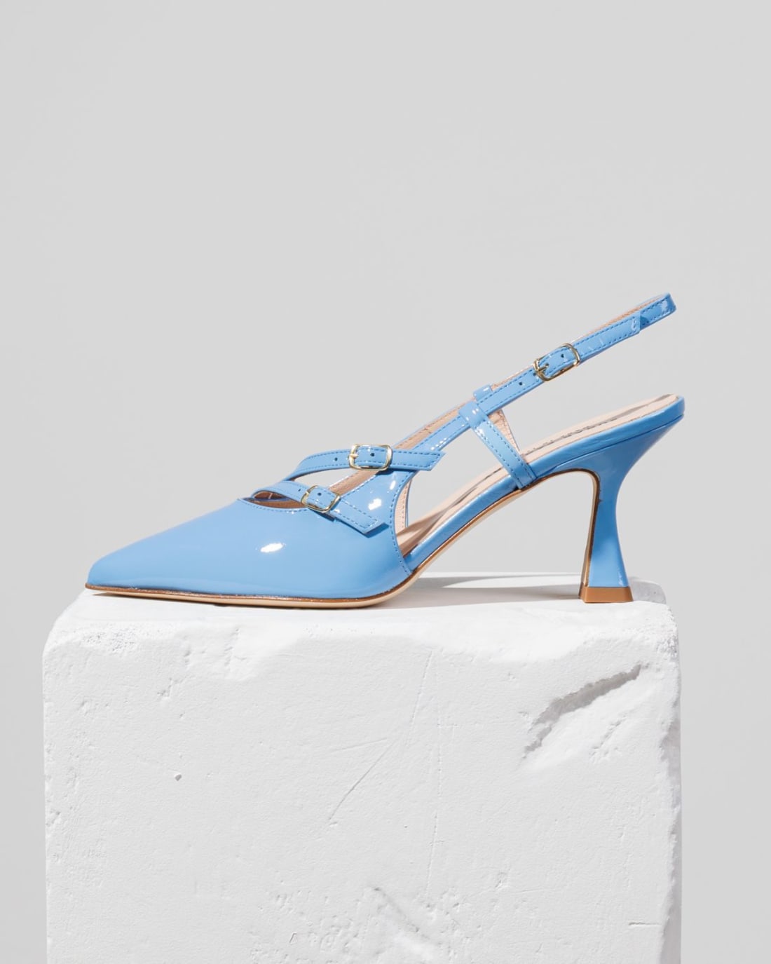 Голубые кожаные туфли - Main image