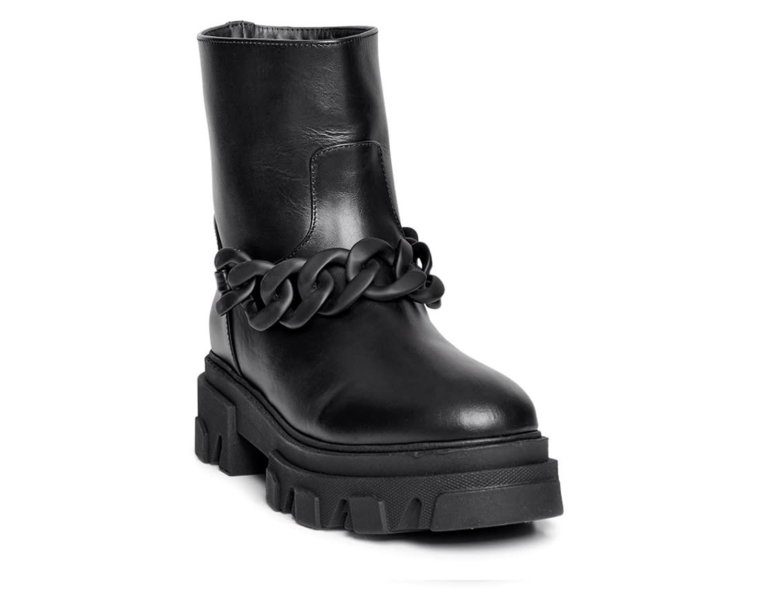 Зимние черные кожаные ботинки - Image 2 of 4