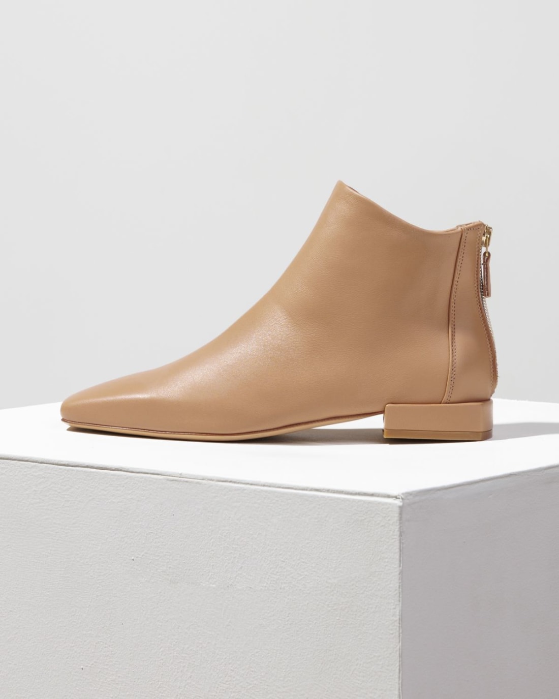 Бежевые кожаные ботильоны - Image 1 of 5