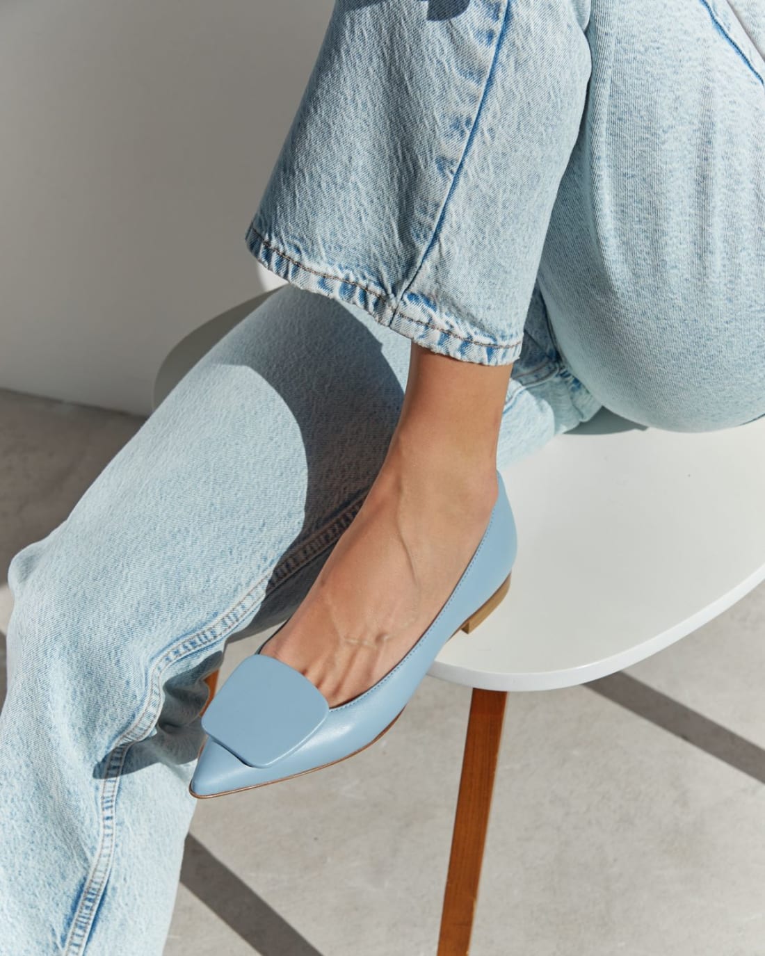 Голубые кожаные туфли - Image 5 of 7