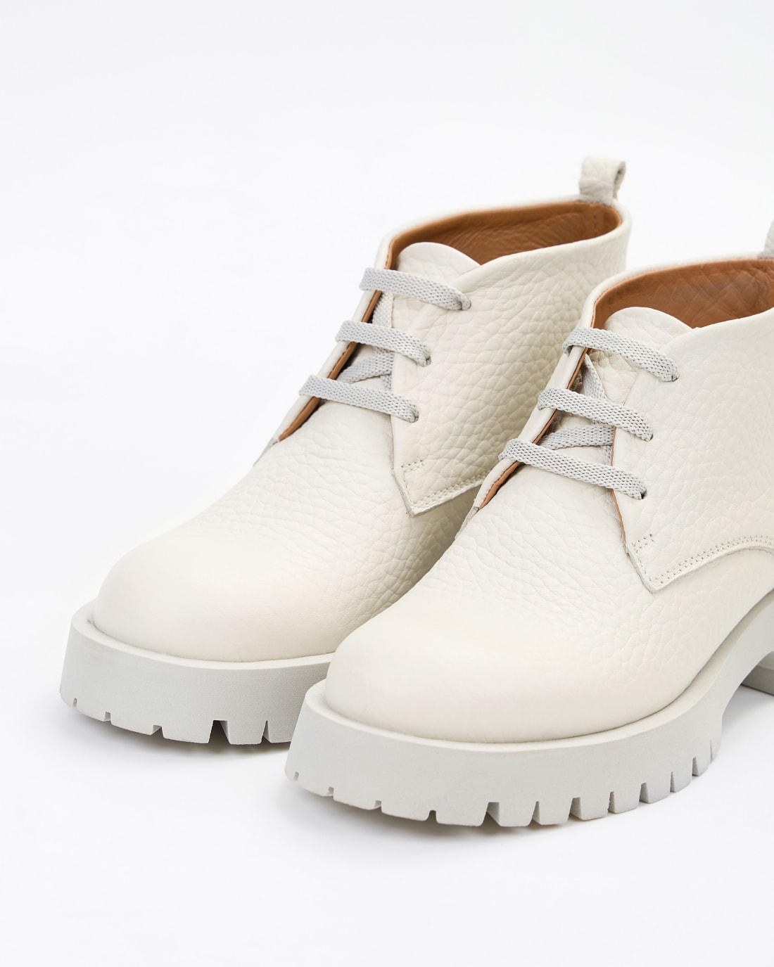 Белые кожаные ботинки - Image 5 of 7