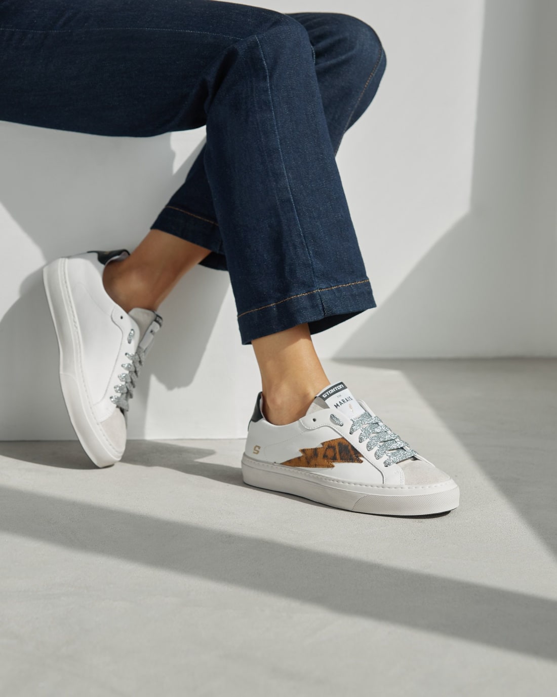 Белые кожаные кеды - Image 5 of 5