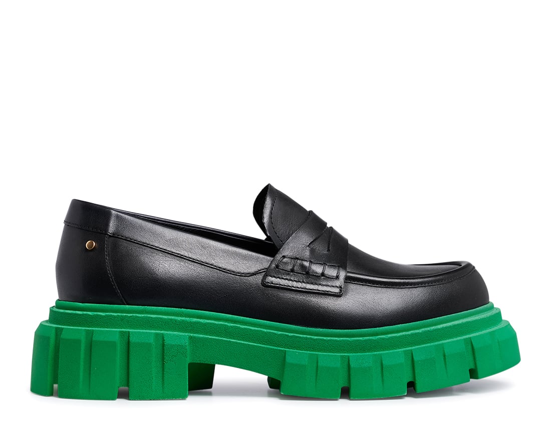 Черные кожаные лоферы - Image 1 of 4