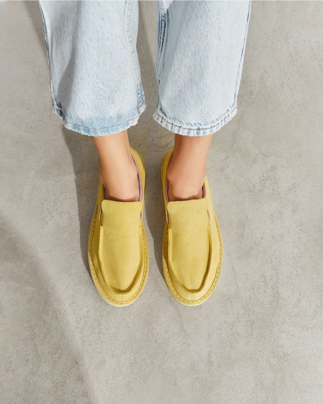 Желтые замшевые мокасины - Image 5 of 6