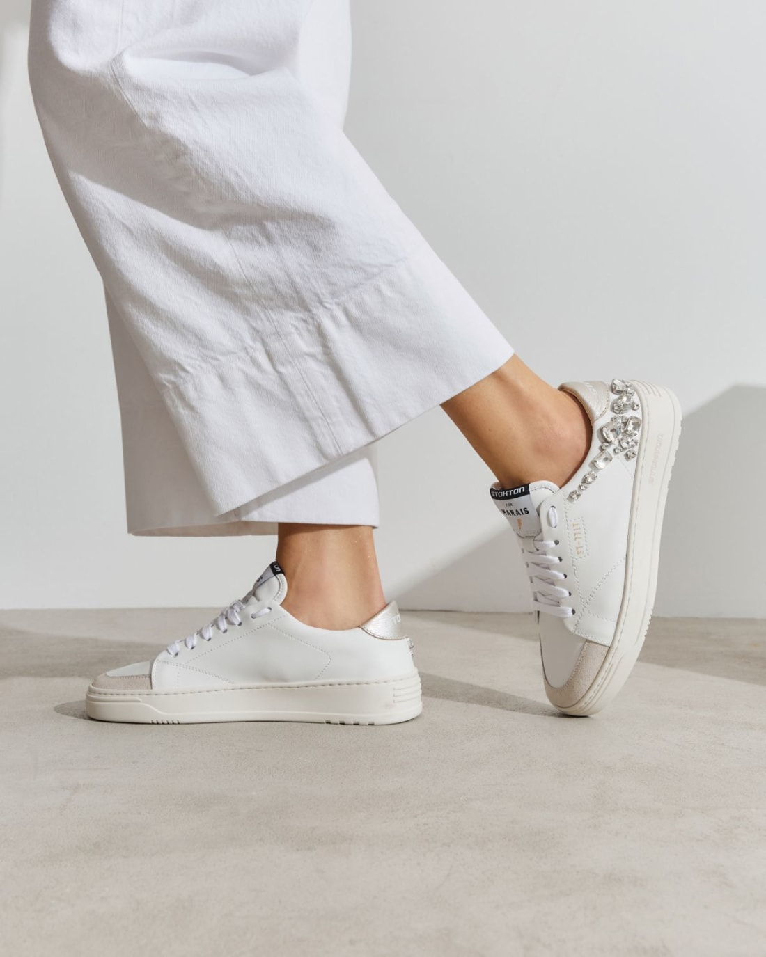 Белые кожаные кеды - Image 5 of 6