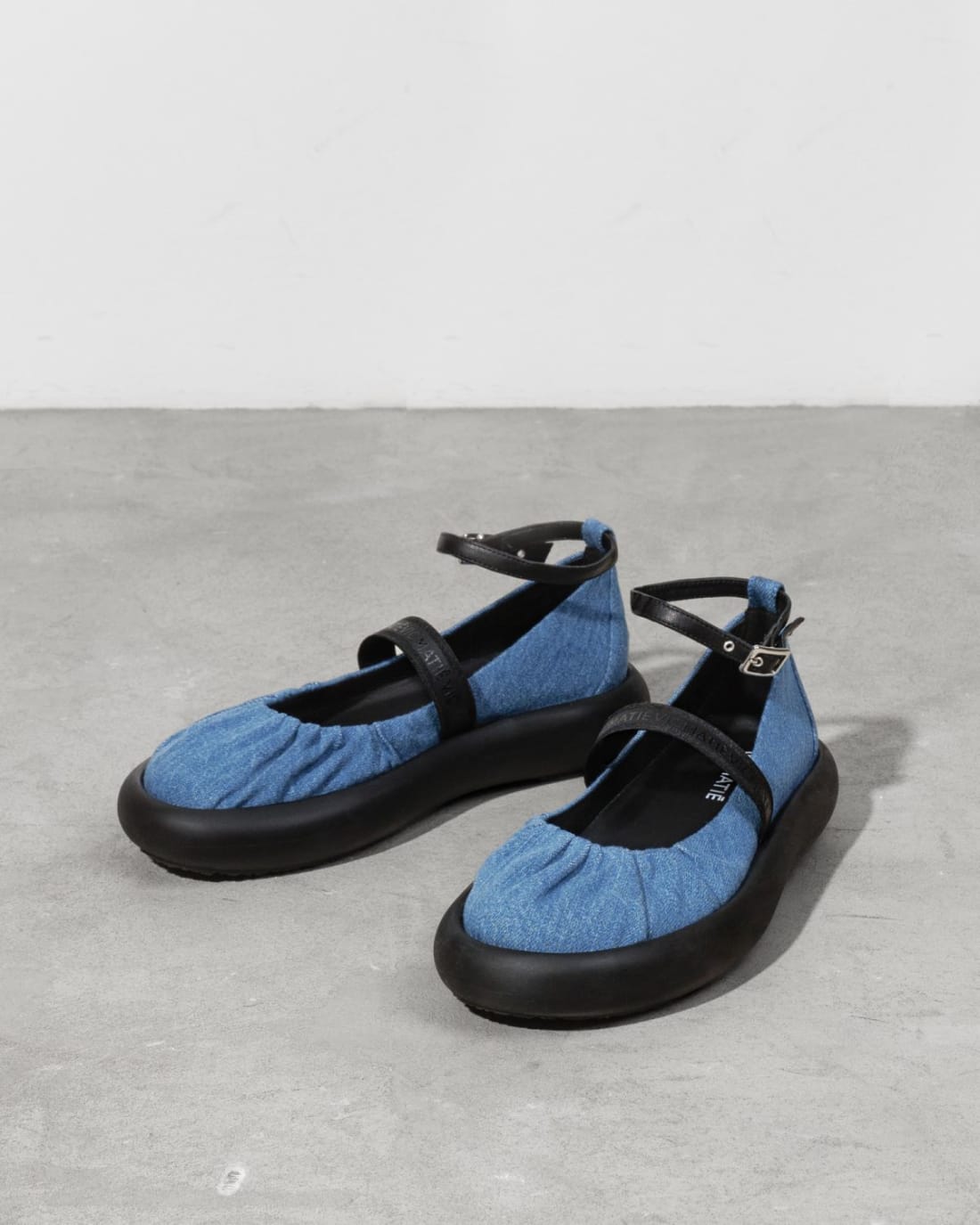 Синие текстильные туфли - Image 3 of 6