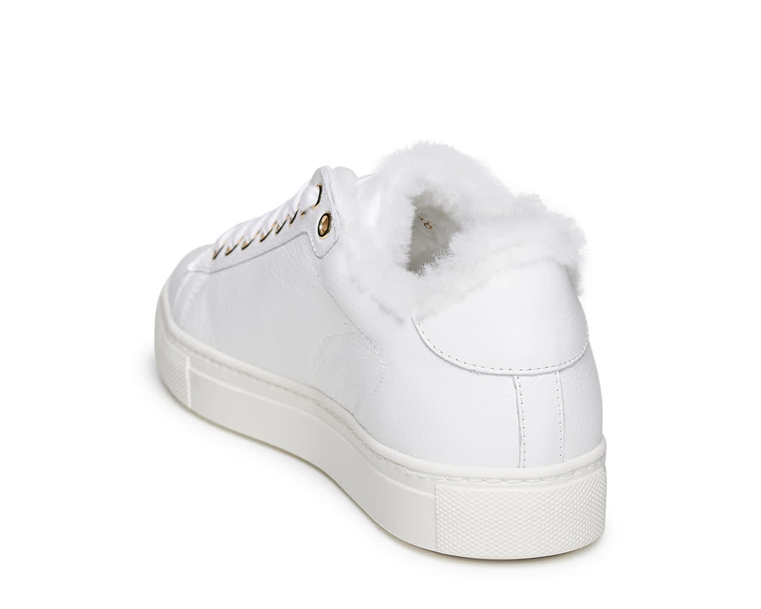 Зимние белые кожаные кеды - Image 3 of 4